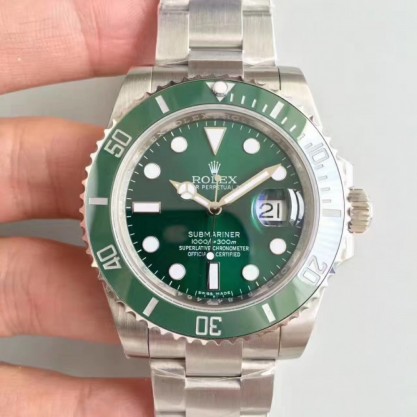 Rolex Submariner Date 116610LV 2018 N V8S Stainless Steel Green Dial Swiss 2836-2