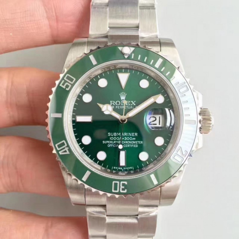 Rolex Submariner Date 116610LV 2018 N V8S Stainless Steel Green Dial Swiss 2836-2