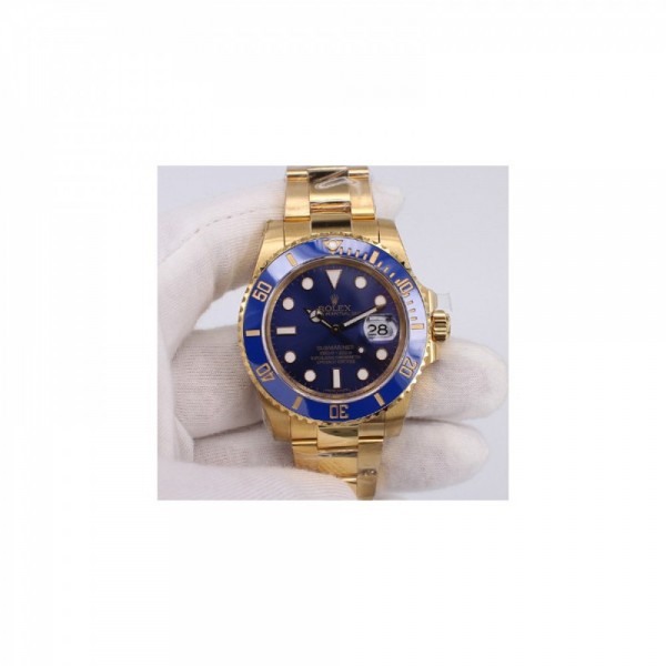 Rolex Submariner Date 116618LB BP Yellow Gold Blue Dial Swiss 2836-2