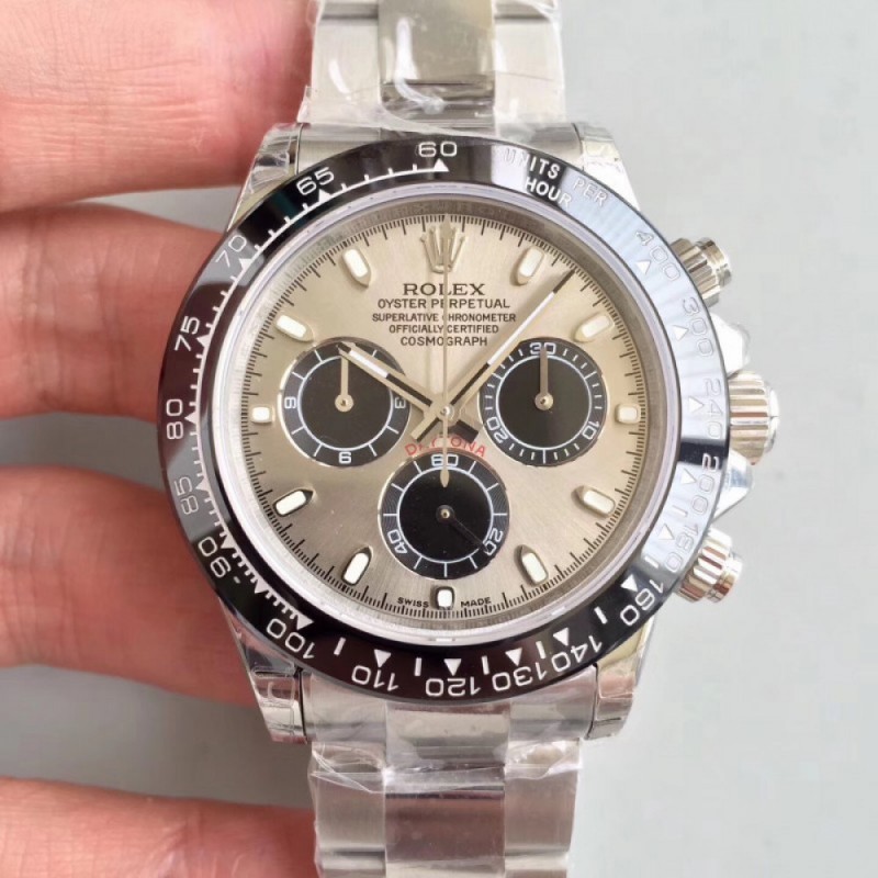 Rolex Daytona Cosmograph 116500LN JH Stainless Steel Silver Dial Swiss 4130 Run 6@SEC