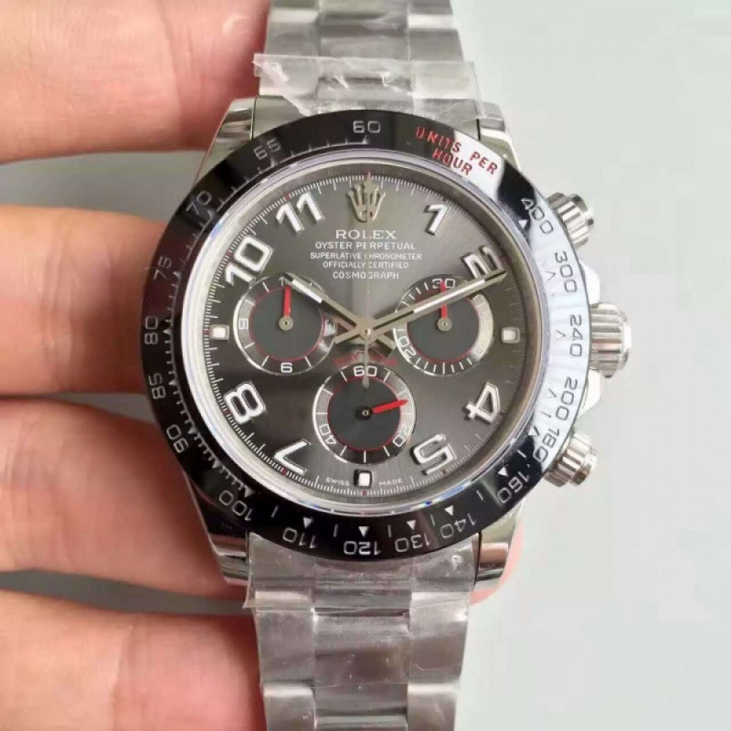 Rolex Daytona Cosmograph 116500LN JH Stainless Steel Anthracite Dial Swiss 4130 Run 6@SEC