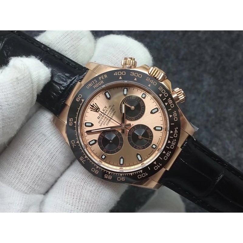 Rolex Daytona Cosmograph 116515LN JF Rose Gold Chocolate Dial Swiss 7750 Run 6@SEC