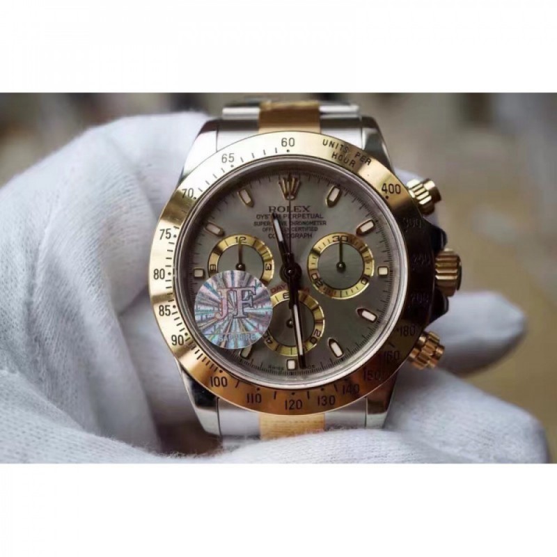 Rolex Daytona Cosmograph 116503 JF Yellow Gold & Stainless Steel Anthracite Dial Swiss 7750 Run 6@SEC