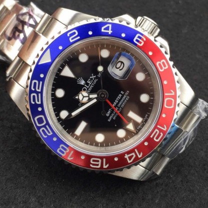 Rolex GMT-Master II 116719BLRO BP Stainless Steel Black Dial Swiss 3186