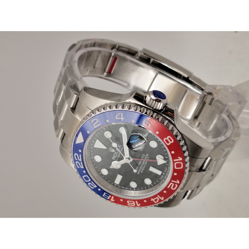 Rolex GMT-Master II 116719BLRO BP Stainless Steel Black Dial Swiss 3186