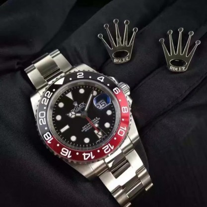 Rolex GMT-Master II 116710BLNR UR Stainless Steel Black Dial Swiss 2836-2