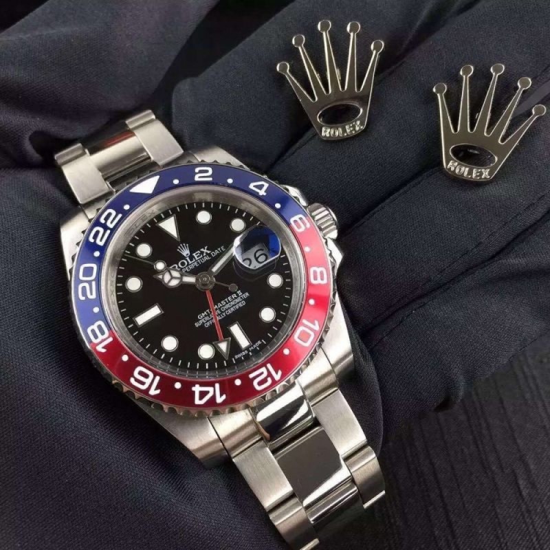 Rolex GMT-Master II 116719BLRO UR Stainless Steel Black Dial Swiss 2836-2