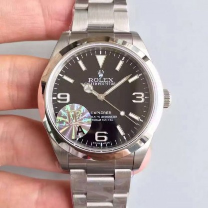 Rolex Explorer 214270 JF Stainless Steel Black Dial Swiss 3132