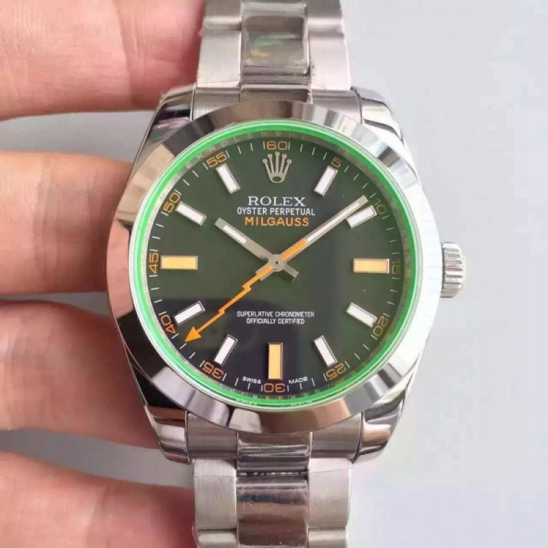 Rolex Milgauss 116400GV JF Stainless Steel Black Dial Swiss 3131