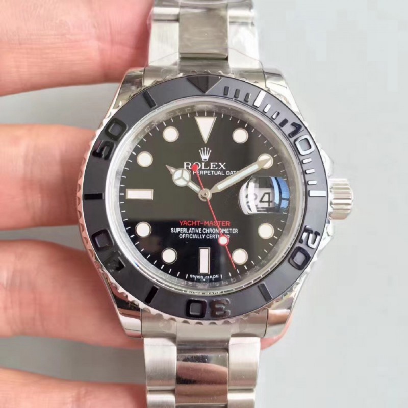 Rolex Yacht-Master 40 116622 EW Stainless Steel Black Dial Swiss 3135