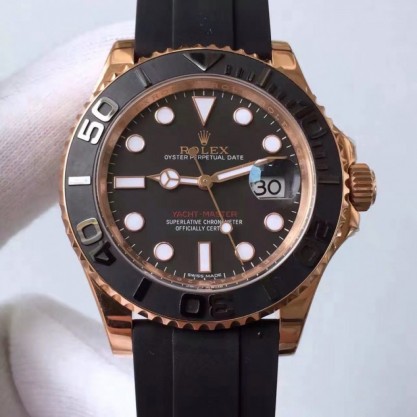 Rolex Yacht-Master 40 116655 2018 N Rose Gold Black Dial Swiss 2836-2