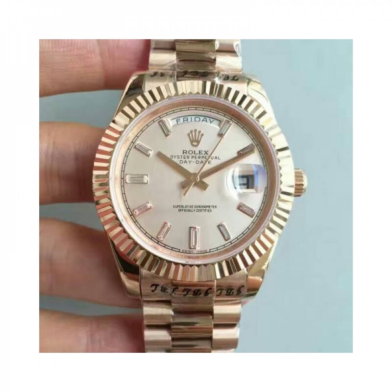 Rolex Day-Date 40 228235 40MM KW Rose Gold Cream Dial Swiss 3255