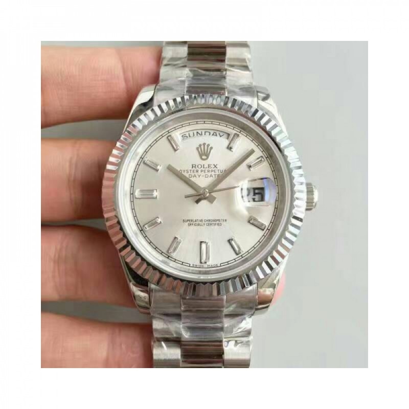 Rolex Day-Date 40 228239 40MM KW Stainless Steel Sundust Dial Swiss 3255