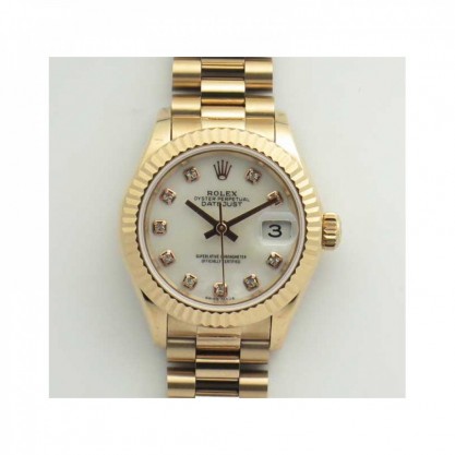 Rolex Lady Datejust 28 279165 28MM BP Rose Gold Mother Of Pearl Dial Swiss 2671