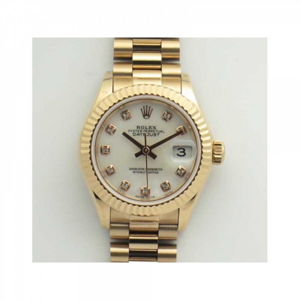 Rolex Lady Datejust 28 279165 28MM BP Rose Gold Mother Of Pearl Dial Swiss 2671