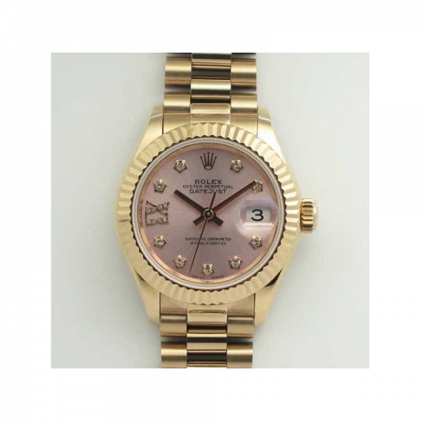 Rolex Lady Datejust 28 279165 28MM BP Rose Gold Pink Mother Of Pearl Dial Swiss 2671