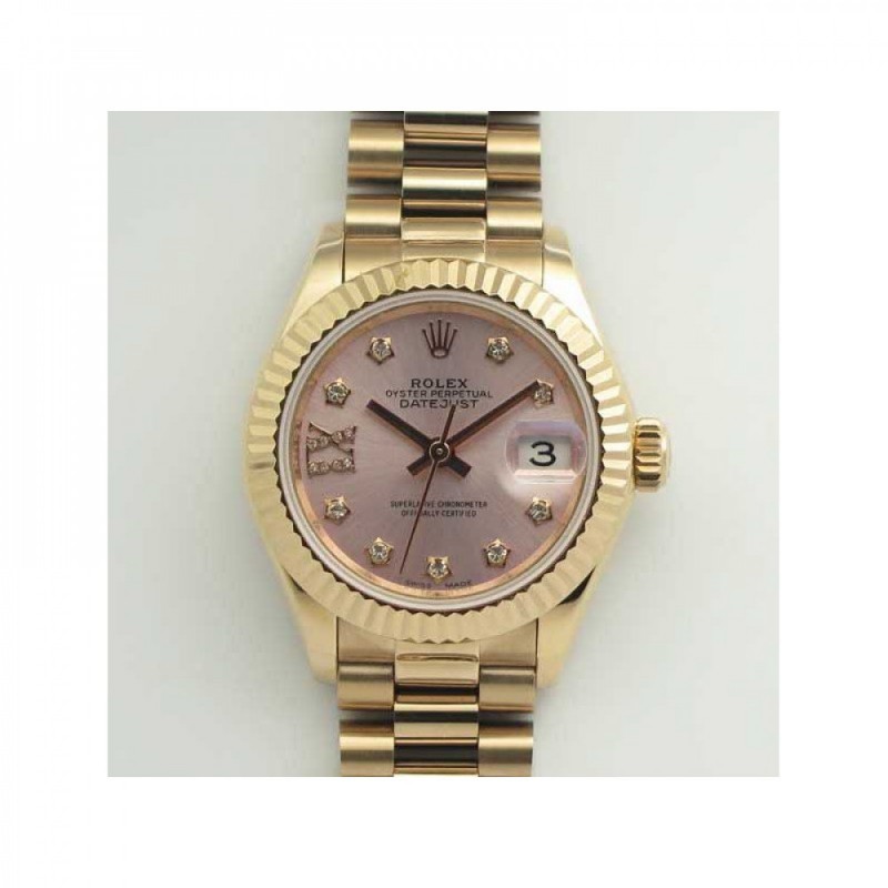 Rolex Lady Datejust 28 279165 28MM BP Rose Gold Pink Mother Of Pearl Dial Swiss 2671