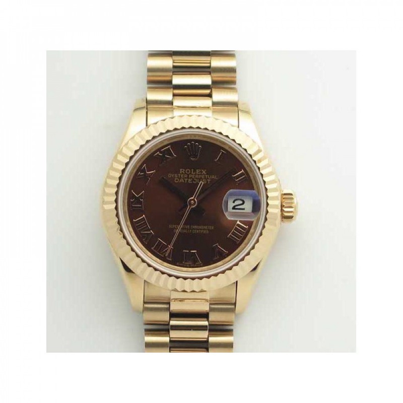 Rolex Lady Datejust 28 279165 28MM BP Rose Gold Chocolate Dial Swiss 2671