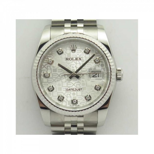 Rolex Datejust 36MM 116234 DJ V2 Stainless Steel Silver Anniversary Jubilee Dial Swiss 3135