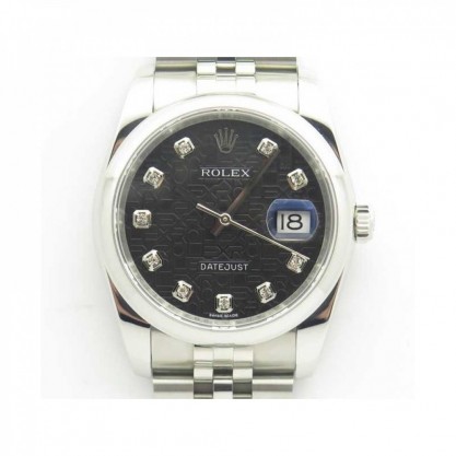 Rolex Datejust 36MM 116234 DJ V2 Stainless Steel Black Anniversary Jubilee Dial Swiss 3135