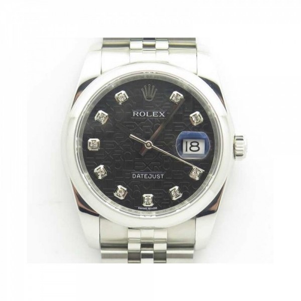 Rolex Datejust 36MM 116234 DJ V2 Stainless Steel Black Anniversary Jubilee Dial Swiss 3135