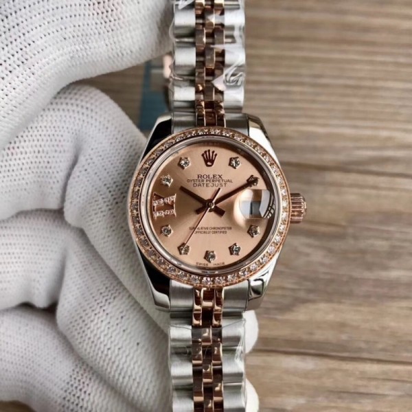 Rolex Lady Datejust 28 279381RBR 31MM WF Stainless Steel & Rose Gold Rose Gold Dial Swiss 2671