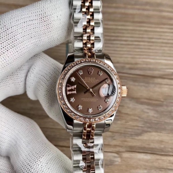 Rolex Lady Datejust 28 279381RBR 28MM WF Stainless Steel & Rose Gold Chocolate Dial Swiss 2671