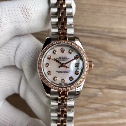 Rolex Lady Datejust 28 279381RBR 28MM WF Stainless Steel & Rose Gold Mother Of Pearl Dial Swiss 2671