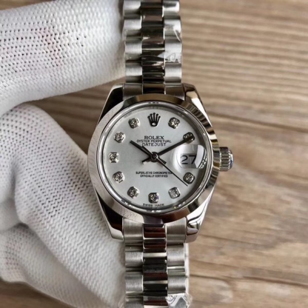 Rolex Lady Datejust 28 279166 28MM WF Stainless Steel Silver Dial Swiss 2671