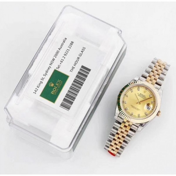 Rolex Datejust II 116333 41MM GM Stainless Steel & Yellow Gold Champagne Dial Swiss 3235