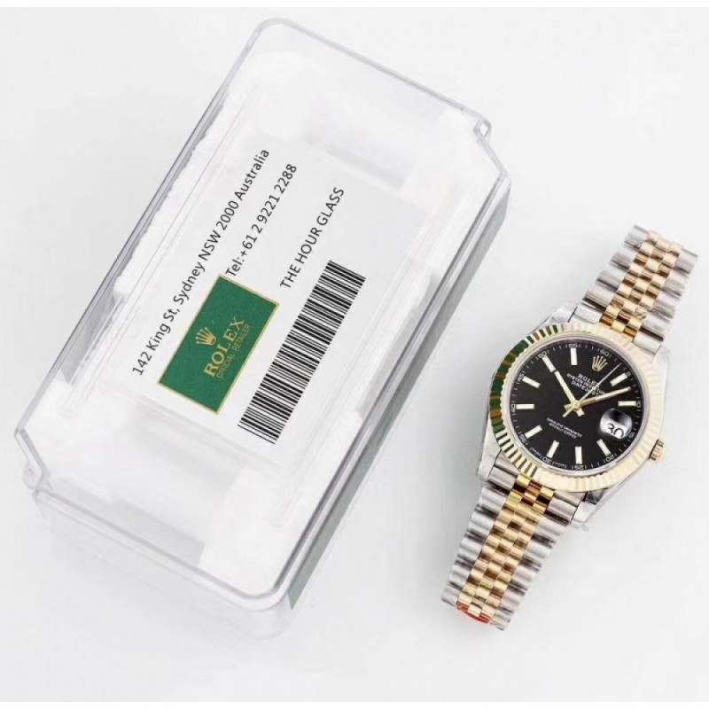 Rolex Datejust II 116333 41MM GM Stainless Steel & Yellow Gold Black Dial Swiss 3235