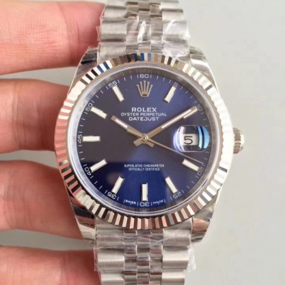 Rolex Datejust II 126334 41MM EW Stainless Steel Blue Dial Swiss 3235