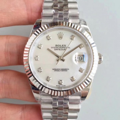 Rolex Datejust II 126334 41MM 2018 EW Stainless Steel Mother Of Pearl Dial Swiss 3235