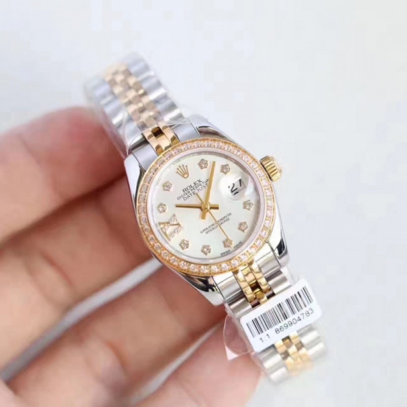 Rolex Lady Datejust 28 279383RBR 28MM N Stainless Steel & Yellow Gold Mother Of Pearl Dial Swiss 2671