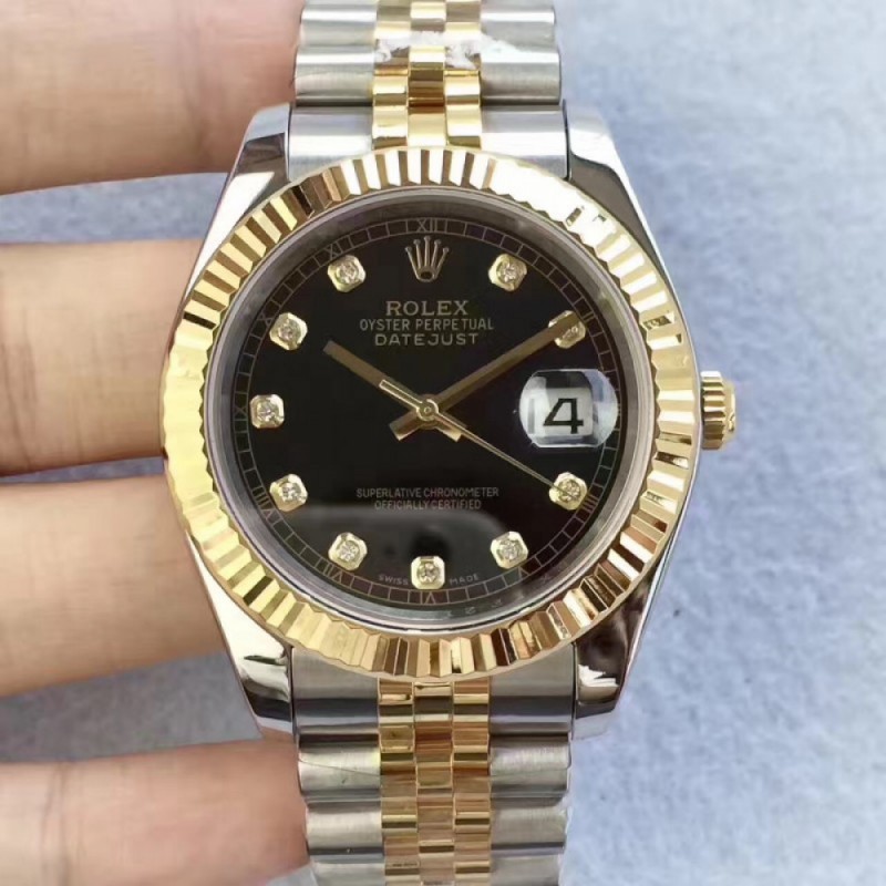 Rolex Datejust II 126333 41MM N Stainless Steel & Yellow Gold Black Dial Swiss 2836-2