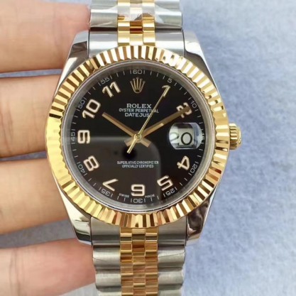 Rolex Datejust II 126333 41MM N Stainless Steel & Yellow Gold Black Dial Swiss 2836-2