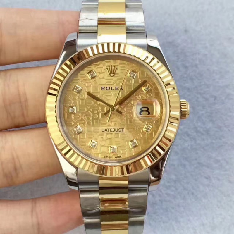 Rolex Datejust II 126333 41MM N Stainless Steel & Yellow Gold Rolex Replica Replica Replica Dial Swiss 2836-2