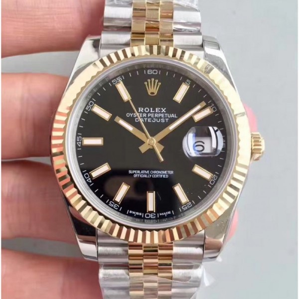 Rolex Datejust 41 126333 41MM N Stainless Steel & Yellow Gold Black Dial Swiss 3235