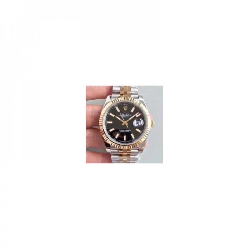 Rolex Datejust II 116333 41MM EW Stainless Steel & Yellow Gold Black Dial Swiss 3136