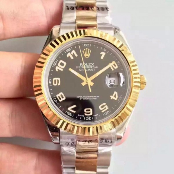 Rolex Datejust 41 126333 41MM NF Stainless Steel & Yellow Gold Black & Arabic Dial Swiss 2836-2