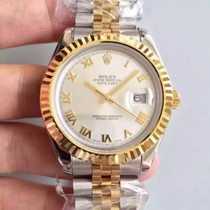 Rolex Datejust 41 126333 41MM NF Stainless Steel & Yellow Gold Rhodium Dial Swiss 2836-2