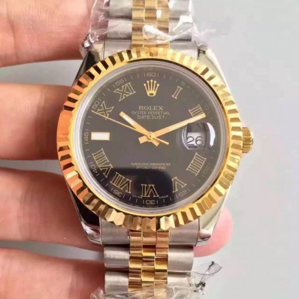 Rolex Datejust 41 126333 41MM NF Stainless Steel & Yellow Gold Black Dial Swiss 2836-2