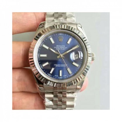 Rolex Datejust II 116334 41MM NF Stainless Steel Blue Dial Swiss 2836-2