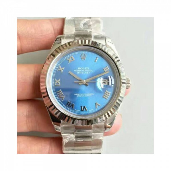 Rolex Datejust II 116334 41MM NF Stainless Steel Blue Dial Swiss 2836-2