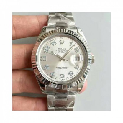 Rolex Datejust II 116334 41MM NF Stainless Steel Rhodium Dial Swiss 2836-2