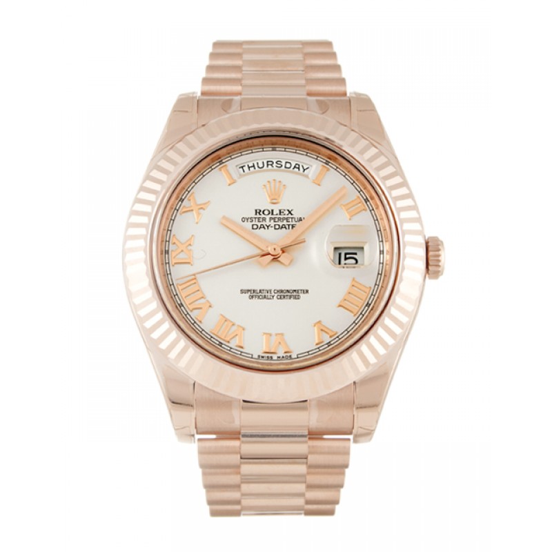 UK Rose Gold Rolex Day-Date II 218235-41 MM