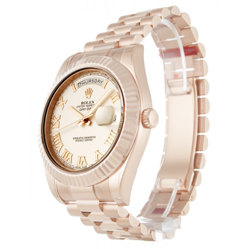 UK Rose Gold Rolex Day-Date II 218235-41 MM