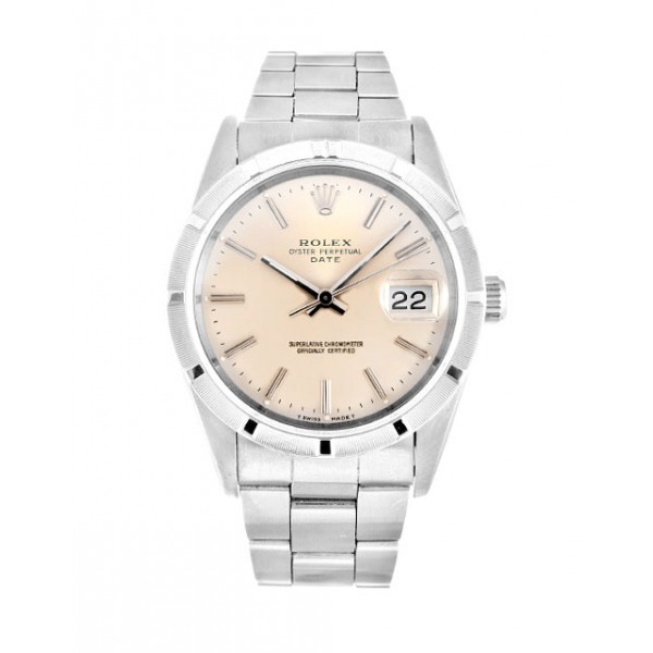 UK Steel Rolex Oyster Perpetual Date 15210-34 MM