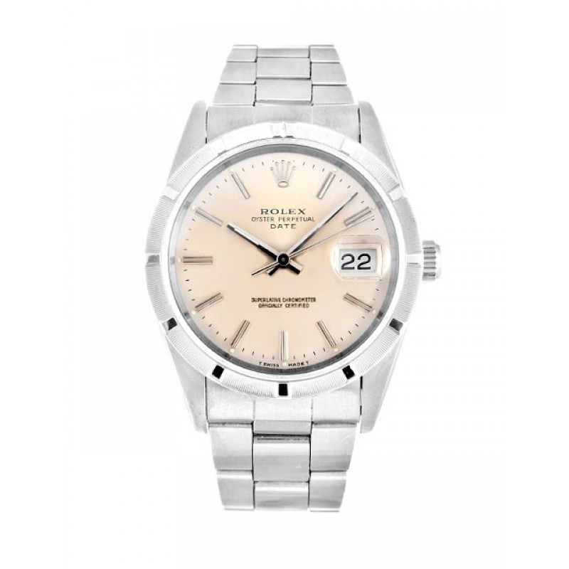 UK Steel Rolex Oyster Perpetual Date 15210-34 MM