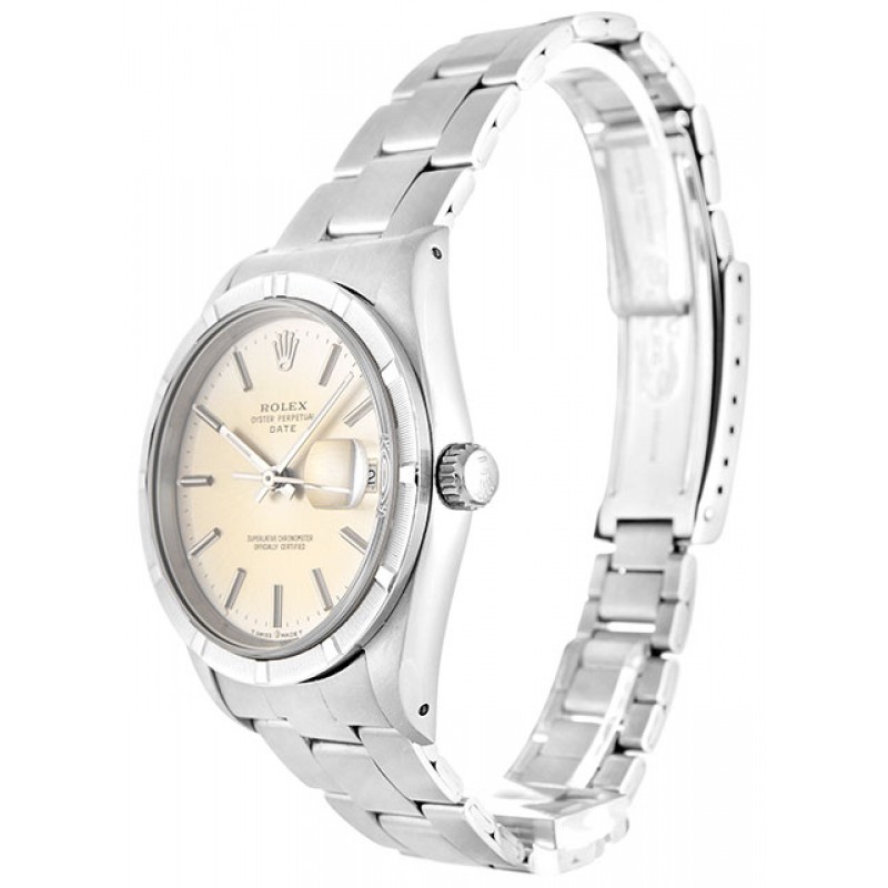 UK Steel Rolex Oyster Perpetual Date 15210-34 MM